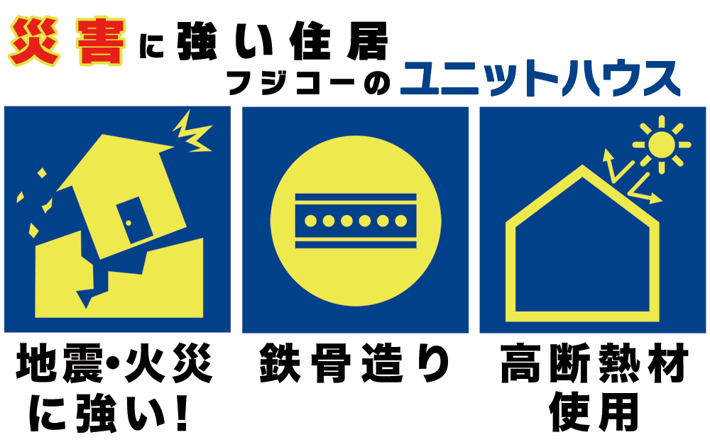 災害に強い住居　フジコーの『ハウス』